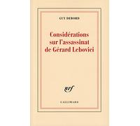 Considérations sur l'assassinat de Gérard Lebovici