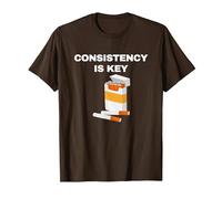 Consistency is Key - Funny Cigarettes T-Shirt, Men, Brown, XX-Large