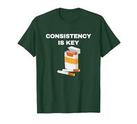 Consistency is Key - Funny Cigarettes T-Shirt, Men, Dark Green, Small