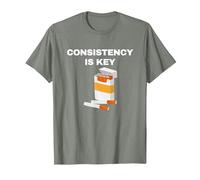 Consistency is Key - Funny Cigarettes T-Shirt, Men, Olive Heather, 3X-Large