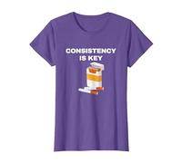Consistency is Key - Funny Cigarettes T-Shirt, Women, Purple Heather, Large