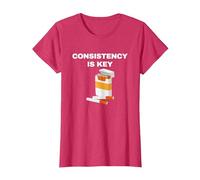 Consistency is Key - Funny Cigarettes T-Shirt, Women, Red Heather, 3X-Large