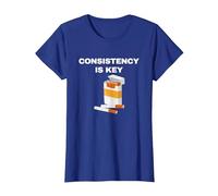 Consistency is Key - Funny Cigarettes T-Shirt, Women, Royal Blue, 3X-Large
