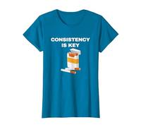 Consistency is Key - Funny Cigarettes T-Shirt, Women, Sapphire Blue, 3X-Large