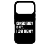 Consistency Is Key I Lost The Key Funny Sarcastic Motivation Case for iPhone 17 Pro