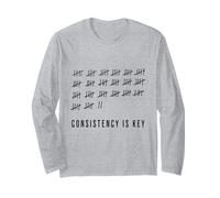 Consistency is Key Motivational Tally List Design Long Sleeve T-Shirt