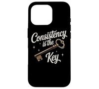 Consistency Is the Key Motivational Quote Positive Case for iPhone 16 Pro