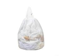 Consistent- Drawstring Laundry Bag Made With High-Density Polyester Mesh Reliable Use Residential Commercial Or Facilities(40x50cm Coarse Mesh)