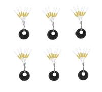 Conskyee 600 Pcs Fishing Bobber Stopper，6 in 1 Fishing Float Stops, Soft Beads Floats Stop for Coarse Fishing, Column Stoppers for 0.15 to 0.4 mm Float Sinker Line, M