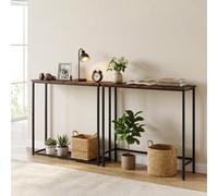(Consola) Levede Slim Console Table Wood Steel Shelf