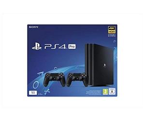 CONSOLA SONY PLAYSTATION PS4 PRO JET BLACK - 1 TB + 2 CONTROLES DUALSHOCK