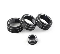 Console AC Climate Control Knob Ring Cover For Civic 11th 2022- For CR-V CRV 2023 2024 Air conditioning knob(Black)
