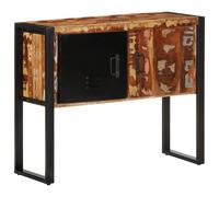 Console Cabinet Solid Reclaimed Wood Multicolour 90x35x75 cm Rustic Vintage Look