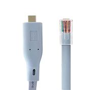 Console Cable USB-C to to RJ45 with FTDI Chip Compatible with Cisco, Huawei,HP,Arista,Opengear,Aruba,Junipe, Switch Console Cable (Type-c,6ft)