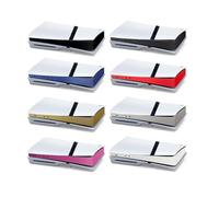 Console Carbon Fiber Skin Cover Sticker For PS5 Pro Console Host Center Sticker Strip Decals Game Console Accessories (Carbon Fiber White)