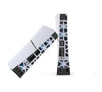 Console Cooling Fan For PS5 Slim,High-Speed Cooler Fans With LED Light ,Gaming Accessories Cooling System,Extra USB3.0 Port,Easy to Install (White)