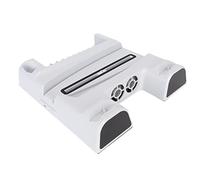 Console Cooling Station Multifunctional Console Cooler Stand 11 Game Slots Dual 3 Speed Controller Charger for Digital Edition