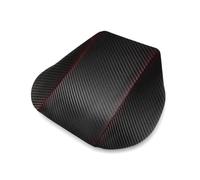 Console Cover Car Interior Carbon Style Microfiber Leather Center Armrest Cover Sticker Trim For Civic 9th Sedan 2012-2015(Red line)