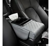 Console Cover Mat with Armrest Box Organizer Built for Structural Stability and Functional Storage in Vehicle Interiors (Gray, Style B)