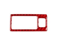 Console Decoration Sticke For Mazda For Cx9 2016-2023 Carbon Fiber Headlight Switch Button Frame Panel Trim Car Interior Decorative Stickers Car Center Console Trim(Red,RHD)