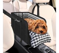 Console Dog Car Seat for Hyundai Sonata 2000-2019 | Console & Seat Mount, Integrated Soft Cushion, Padded Inner Walls, Fits Small Dogs & Cats, Breathable Fabric