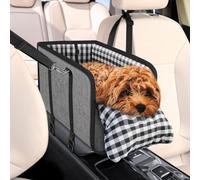 Console Dog Car Seat for KIA XCeed 2019 - 2026 | Console & Seat Mount, Integrated Soft Cushion, Padded Inner Walls, Fits Small Dogs & Cats, Breathable Fabric