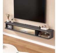 Console Hallway Tables Behind Sofa Table Shelf Entryway Marble Mirrored Display Modern Entrance Circular Rectangular Base Wall，Modern Floating TV Stand - Wall-Mounted Media Console Shelf, Wo