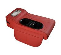 Console Organizer Cushion - Car Armrest Cover Leather Storage Box Cushion Center Booster Mat Cup Holder Auto Interior Organization Accessory Confo