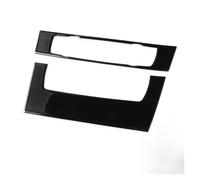 Console Panel Trim Cover For 3 Series For E90 For E92 2005 2006 2007 2008 2009 2010 2011 2012 Air Conditioning Control CD Panel Decoration Cover Sticker(Without Hole)