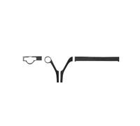 Console Panel Trim For Benz C Class W204 2007-2010 Center Headlight Switch Panel Decoration Trim Decal Cover Car Accessories Carbon Fiber Console Decoration Sticker