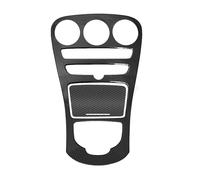 Console Panel Trim For Benz For C-Class W205 C180L C200 C300 2015-2018 Sticker Decoration Car Center Console Panel Cover Trim ABS Carbon Fiber Car Center Console Trim(With clock)