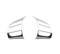 Console Panel Trim For Hyundai For Kona Encino Kauai 2017 2018 2019 2020 2Pcs ABS Car Steering Wheel Cover Frame Trim Sticker SUV Interior Accessories