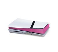 Console Side Protective Film Sticker for PS5 Pro Disc & Digital Edition,Middle Skin Strip Decal for Game Host,Console Center Plates Wrap Cover Vinyl Anti-Dust Decals Accessories (Carbon Fiber Pink)