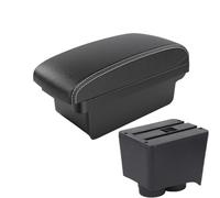 Console Storage Box For VW For Polo 9N 3 2002-2009 Car Armrest Box Retrofit Parts Storage Interior Accessories USB(A3 Black white NOUSB)