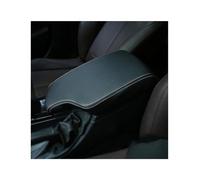 Console Storage Organiser Center Console Armrest Box Leather Protective Cover Trim Storage For BMW F30 F31 3 Series 2013-2019(Black White Line,Right Hand-drive)