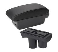 Console Storage Organiser For C2 For C3 Armrest Box Car Storage Cup Holder Modification Accessories(B2 Black Line 3usb)