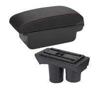 Console Storage Organiser For C2 For C3 Armrest Box Car Storage Cup Holder Modification Accessories(C1 Black Red No Usb)