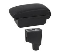 Console Storage Organiser For Toyota For Yaris For Hybrid 2015-2021 Armrest Box Car Central Storage Modification USB Arm Rest Accessory(C1 Black Line)