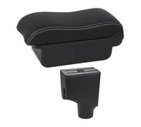 Console Storage Organiser For Toyota For Yaris For Hybrid 2015-2021 Armrest Box Car Central Storage Modification USB Arm Rest Accessory(C2 White Line)