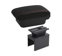 Console Storage Organiser For Universal Car Armrest Box For Model Accessories Storage Retrofit Parts Increase Relieve Fatigue(A1 Black Red No Usb)