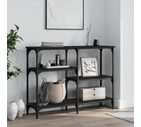 Console Table Black 102x29x75 cm Engineered Wood