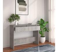 Console Table Concrete Grey 100x35x76.5cm Engineered Wood Modern Drawer for Hall