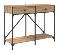 (black) vidaXL Console Table End Table Hallway Stand Side Sofa Table Engineered Wood