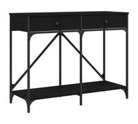 (black) vidaXL Console Table End Table Hallway Stand Side Sofa Table Engineered Wood