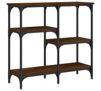 Console table Grey Sonoma 100x39x78.5cm Engineered Wood & Steel 2-Drawer Shelf.