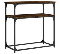 (smoked oak, 75 x 35.5 x 75 cm) vidaXL Console Table End Table Hallway Stand Side Sofa Table Engineered Wood