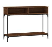 vidaXL Console Table Brown Oak 100x30.5x75 cm Engineered Wood