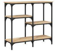 vidaXL Console Table Smoked Oak 80x29x75 cm Engineered Wood