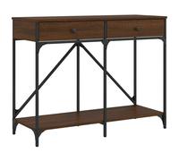 vidaXL Console Table Brown Oak 100x39x78.5 cm Engineered Wood