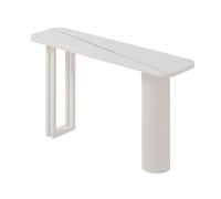 Console Table for Entryway, Accent Tables, Industrial Accent Entrance Table, Small Sofa Table Behind The Couch, for Living Room, Couch, Hallway, Foyer(White B,100cm/39.4in)